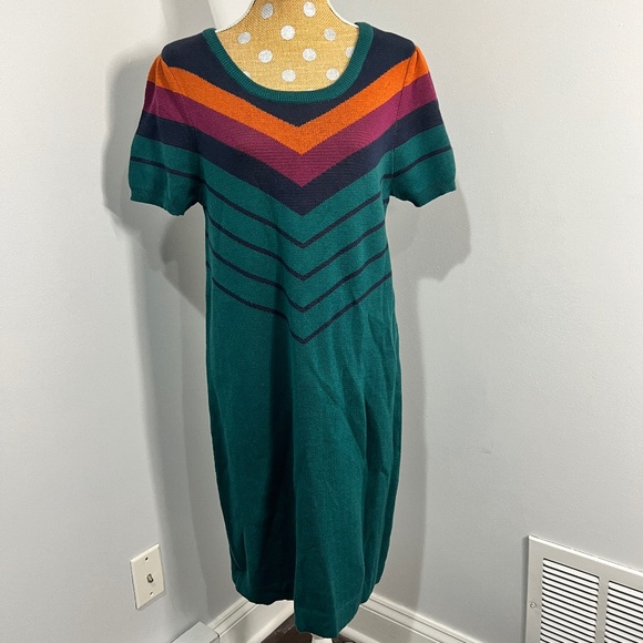 Modcloth Retro Green Dress Size XL - Picture 1 of 7
